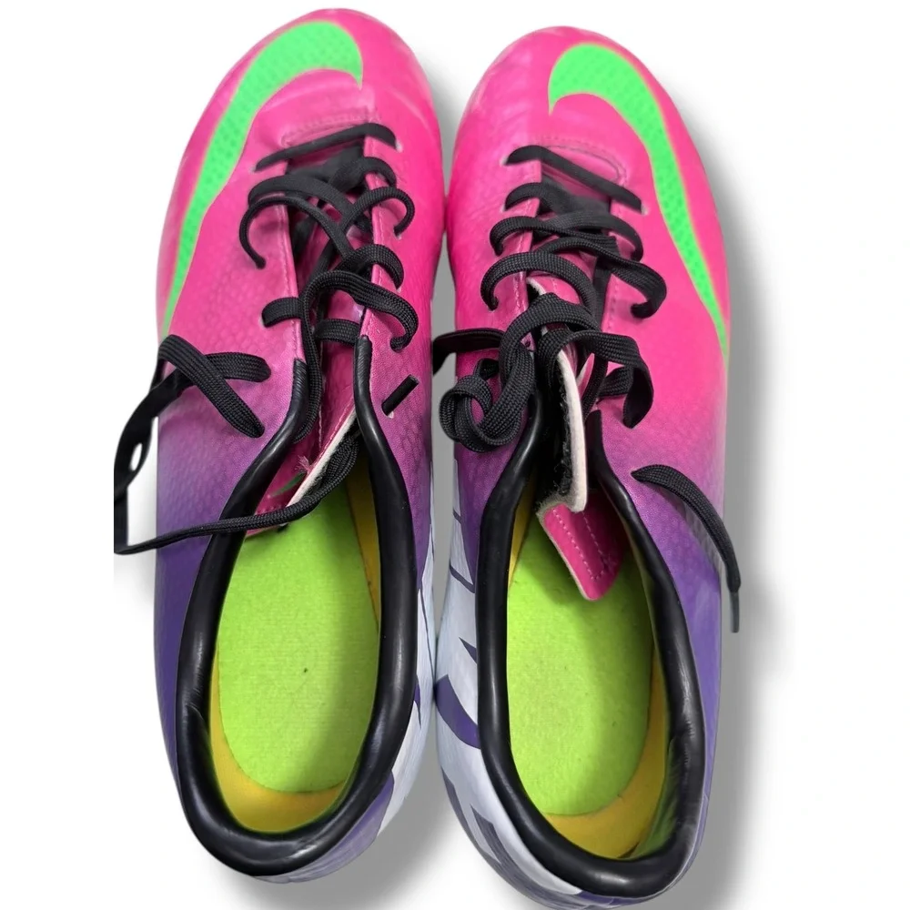 Nike Mercurial Victory VI Dynamic Fit FG Soccer Cleats Pink Purple Kids Youth 6Y